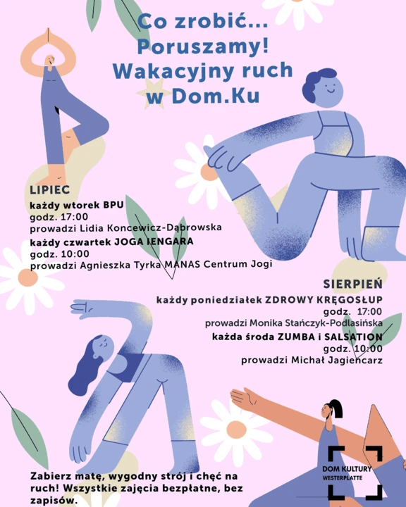 Plakat: Zajęcia ruchowe: Zumba z Michałem